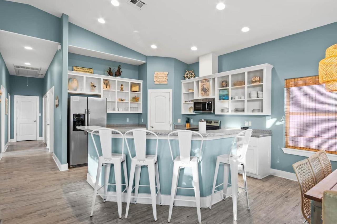 New 5 Bdrm W/Pool, Observation Deck Walk To Beach! Port Aransas Bagian luar foto