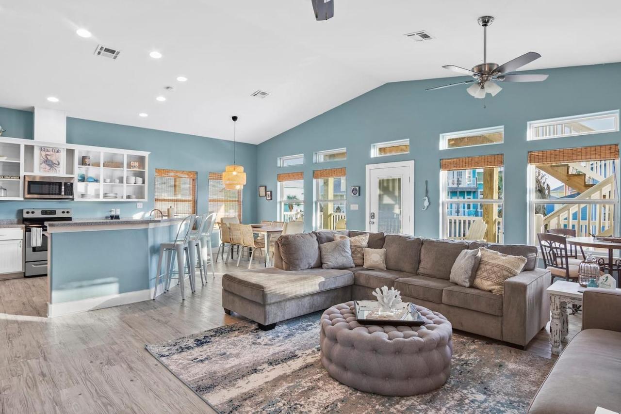 New 5 Bdrm W/Pool, Observation Deck Walk To Beach! Port Aransas Bagian luar foto