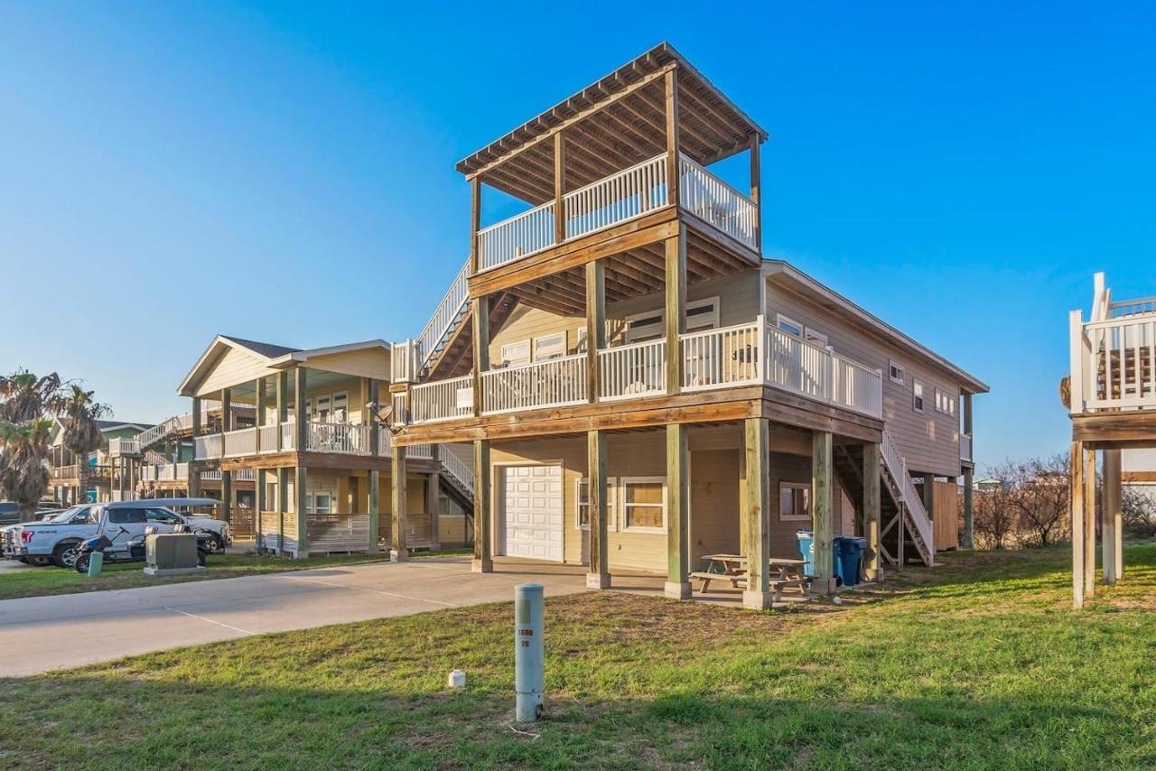 New 5 Bdrm W/Pool, Observation Deck Walk To Beach! Port Aransas Bagian luar foto